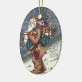 ST. NICK IN TEDDY BEAR ANZUG, CHRISTMAS TEDDIES KERAMIK ORNAMENT (Links)