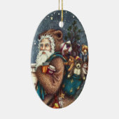 ST. NICK IN TEDDY BEAR ANZUG, CHRISTMAS TEDDIES KERAMIK ORNAMENT (Rechts)