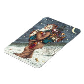 ST. NICK IN TEDDY BEAR ANZUG, CHRISTMAS TEDDIES MAGNET (Linke Seite)