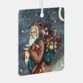 ST. NICK IN TEDDY BEAR ANZUG, CHRISTMAS TEDDIES ORNAMENT AUS METALL (Vorderseite Rechts)