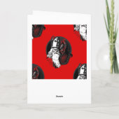 st Nick krampus Feiertagskarte (Rückseite)