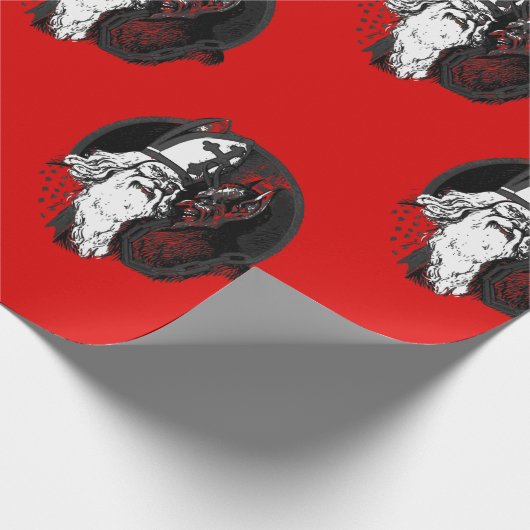 st Nick krampus Geschenkpapier (Ecke)