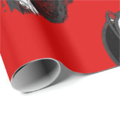 st Nick krampus Geschenkpapier (Rolleneckpunkt)