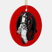 st Nick krampus Keramik Ornament (Rechts)