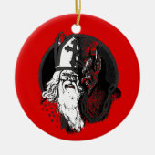 st Nick krampus Keramik Ornament (Vorne)