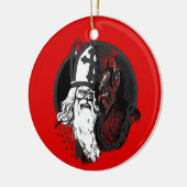 st Nick krampus Keramik Ornament (Links)