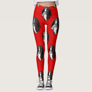 st Nick krampus Leggings