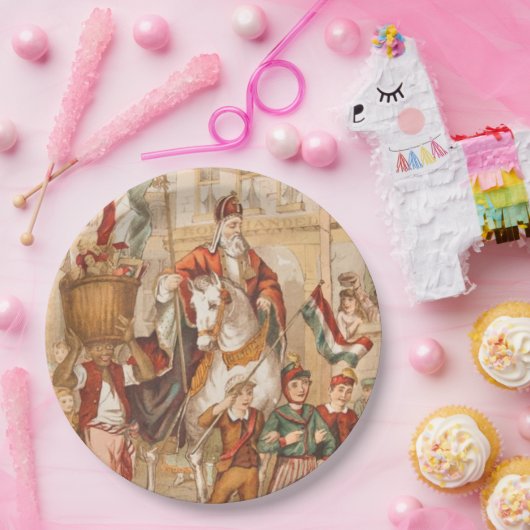 St. Nick-Sankt- Nikolausholländer Sinterklaas Pappteller (Party)