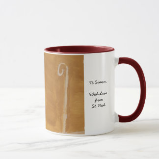 St. Nick St. Nicholas Sinterklaas Watercolor Miter Tasse