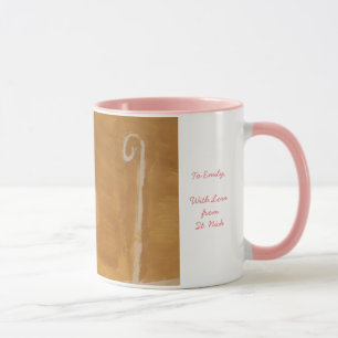 St. Nick St. Nicholas Sinterklaas Watercolor Miter Tasse
