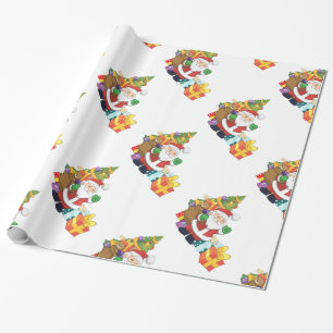 St. Nick und Geschenke Geschenkpapier