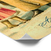 St. Nick und Kinder zu Weihnachten Poster (Ecke)