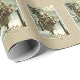 St. Nick Vintage Reproduktion Geschenkpapier