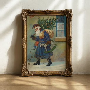 St. Nick   Vintager Urlaub Poster