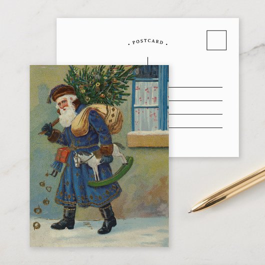 St. Nick | Vintager Urlaub Postkarte