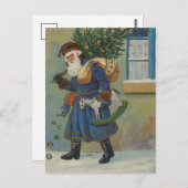 St. Nick | Vintager Urlaub Postkarte (Vorne/Hinten)