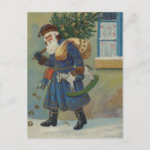St. Nick | Vintager Urlaub Postkarte (Vorderseite)