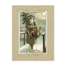St Nick Weihnachten Vintage Reproduktion Postkarte