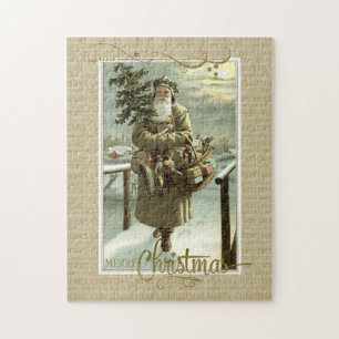 St Nick Weihnachten Vintage-Reproduktion Puzzle