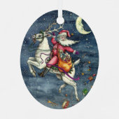 ST. NICK, WEISSER REINDEL, CHRISTMAS MAGIC ORNAMENT AUS METALL (Rückseite)