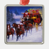 St. Nicks Express Silbernes Ornament (Vorne)