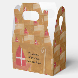 St. Nicks Tag Niederländische Sinterklaas Waterco Geschenkschachtel