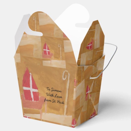 St. Nicks Tag Niederländische Sinterklaas Watercol Geschenkschachtel (Geöffnet)