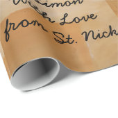 St. NickWatercolor Sinterklaas Sankt Nikolaus Geschenkpapier (Rolleneckpunkt)