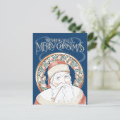 St. Nikolaus Feiertagspostkarte (Stehend Vorderseite)