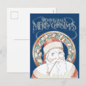 St. Nikolaus Feiertagspostkarte (Vorne/Hinten)