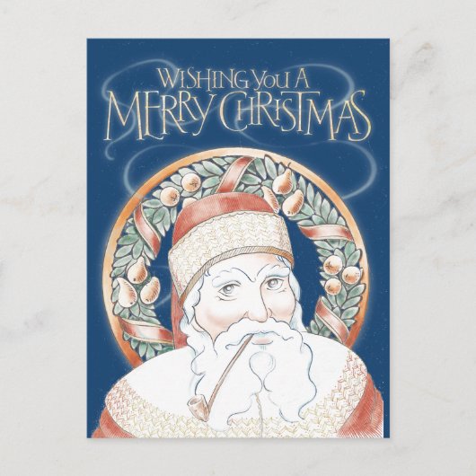 St. Nikolaus Feiertagspostkarte (Vorderseite)