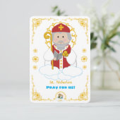 St. Nikolaus-Heilige Karte (Stehend Vorderseite)