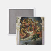 St. Nikolaus in Glory mit Heiligen Magnet (Vorderseite/Rückseite)