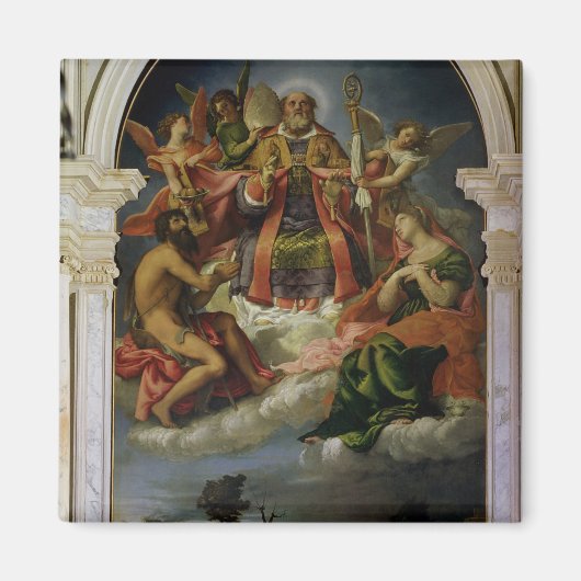 St. Nikolaus in Glory mit Heiligen Magnet (Vorne)
