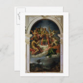 St. Nikolaus in Glory mit Heiligen Postkarte (Vorne/Hinten)