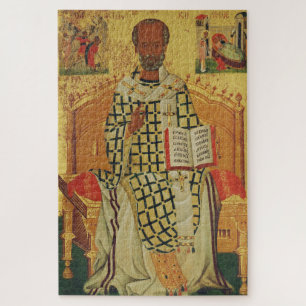St. Nikolaus von Myra byzantinische orthodoxe Ikon Puzzle