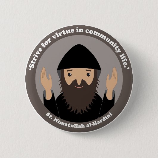 St. Nimatullah al-Hardini Button (Vorderseite)