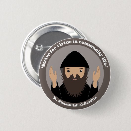 St. Nimatullah al-Hardini Button (Vorne & Hinten)
