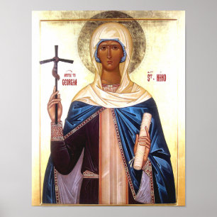 St. Nina Gleich-den-Aposteln orthodoxe Ikonen Druc Poster