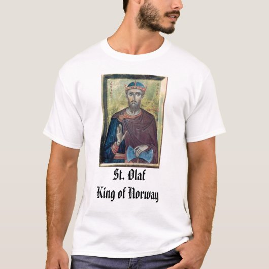 St. Olaf, König St.-Olaf von Norwegen T-Shirt (Vorderseite)