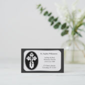 St. Olga Cross - Orthodox Clergy Business Cards Visitenkarte (Stehend Vorderseite)