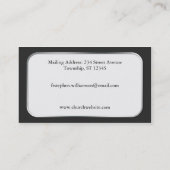 St. Olga Cross - Orthodox Clergy Business Cards Visitenkarte (Rückseite)