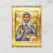 St. Olga of Alaska Gebetskarte Platzkarte (Vorderseite)
