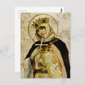 "St Olga" von Michail Nesterov Postkarte (Vorne/Hinten)