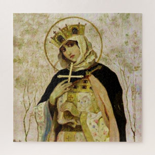 "St Olga" von Michail Nesterov Puzzle