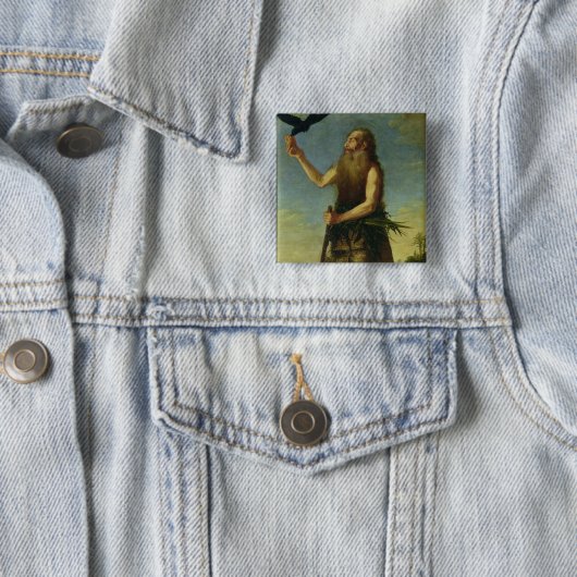 St. Onuphrius (Öl auf Leinwand) Button (Beispiel)