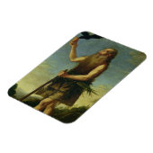 St. Onuphrius (Öl auf Leinwand) Magnet (Linke Seite)