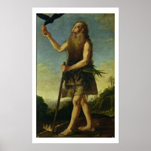 St. Onuphrius (Öl auf Leinwand) Poster (Vorne)