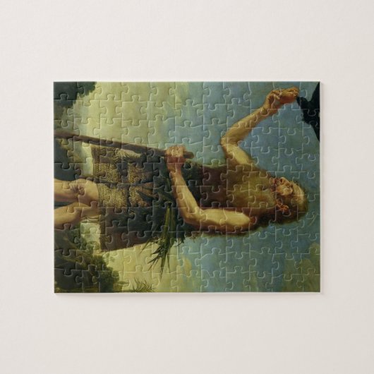 St. Onuphrius (Öl auf Leinwand) Puzzle (Horizontal)