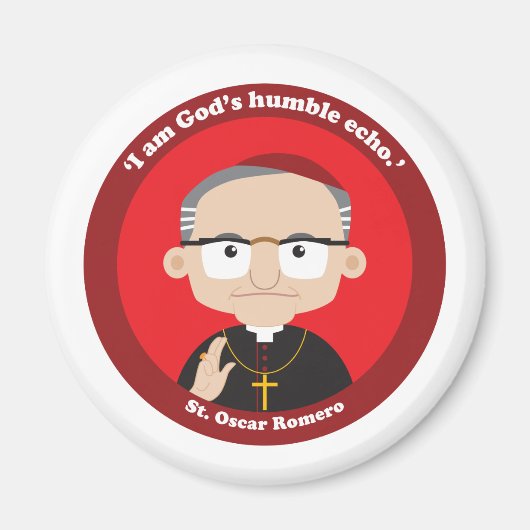 St. Oscar Romero Magnet (Vorne)